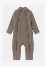 joha Baby Wollfleece Overall mit Reißverschluss in sesam