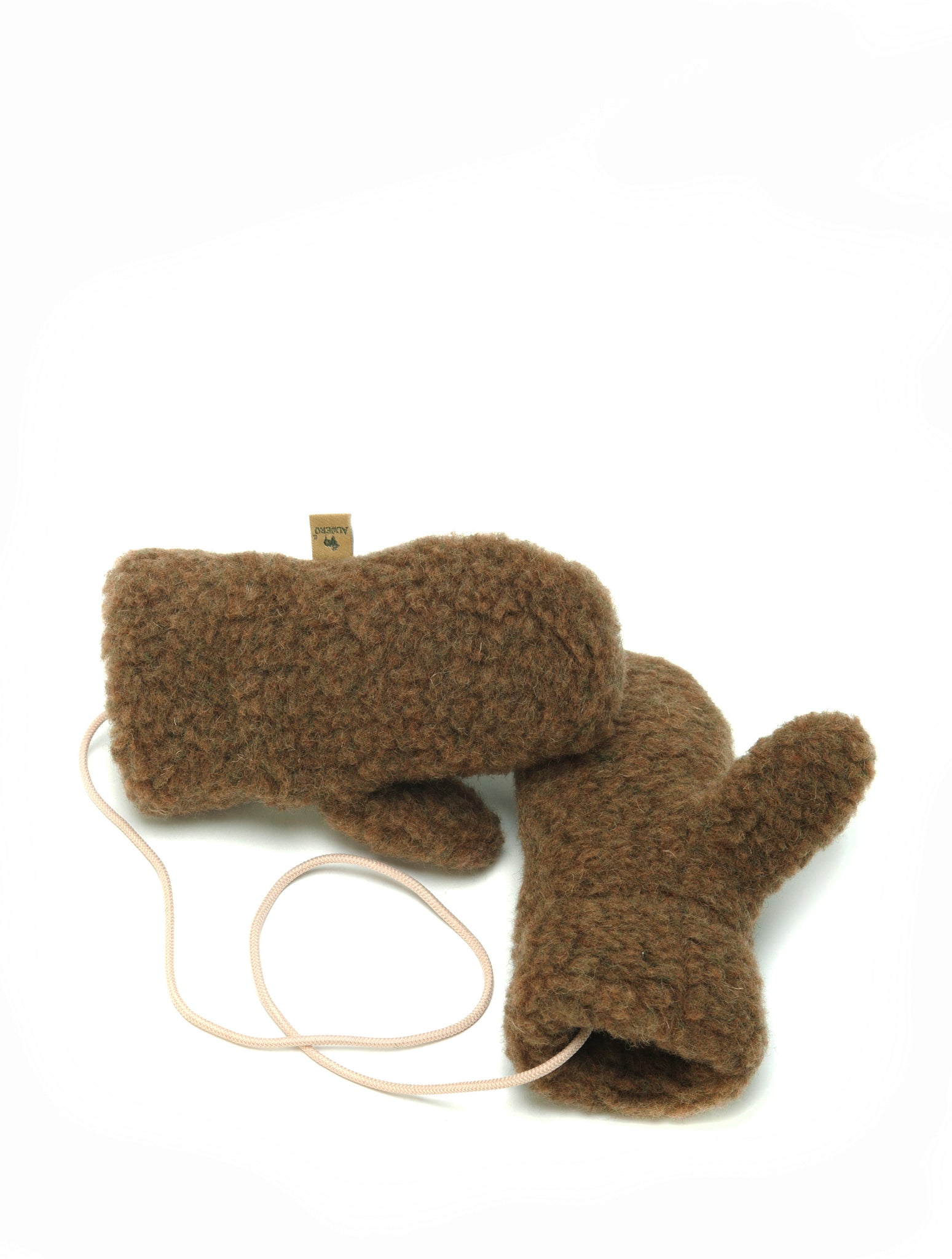 band handschuhe Alwero Woll Handschuhe in braun mit Band – coucou natur