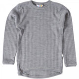 Joha Merino Wollshirt langarm hellgrau melange