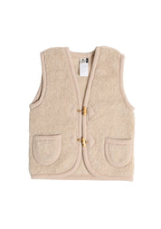 Alwero Kinder Wollweste beige