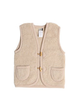 Alwero Kinder Wollweste beige