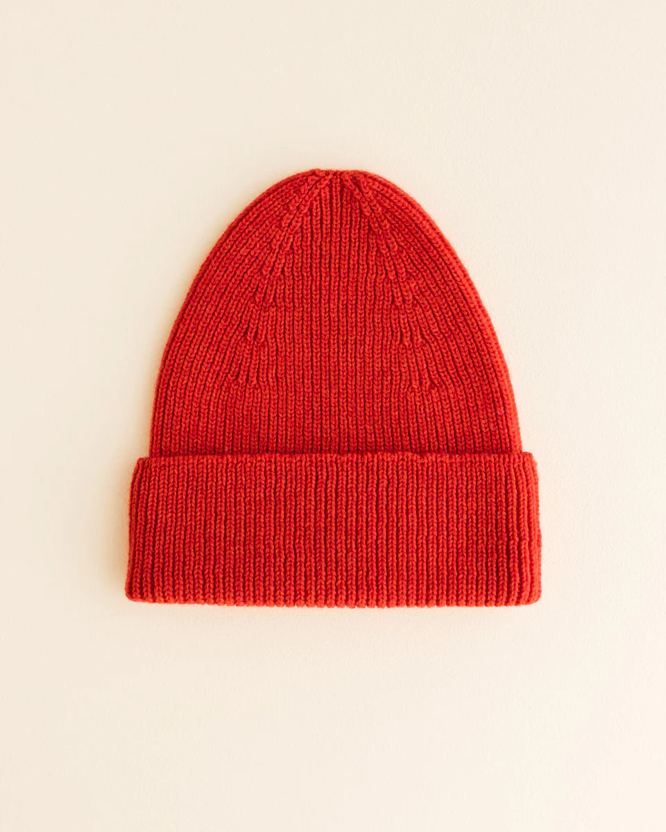 Hvid Merino Erwachsenen Beanie Fonzie verschiedene Farben